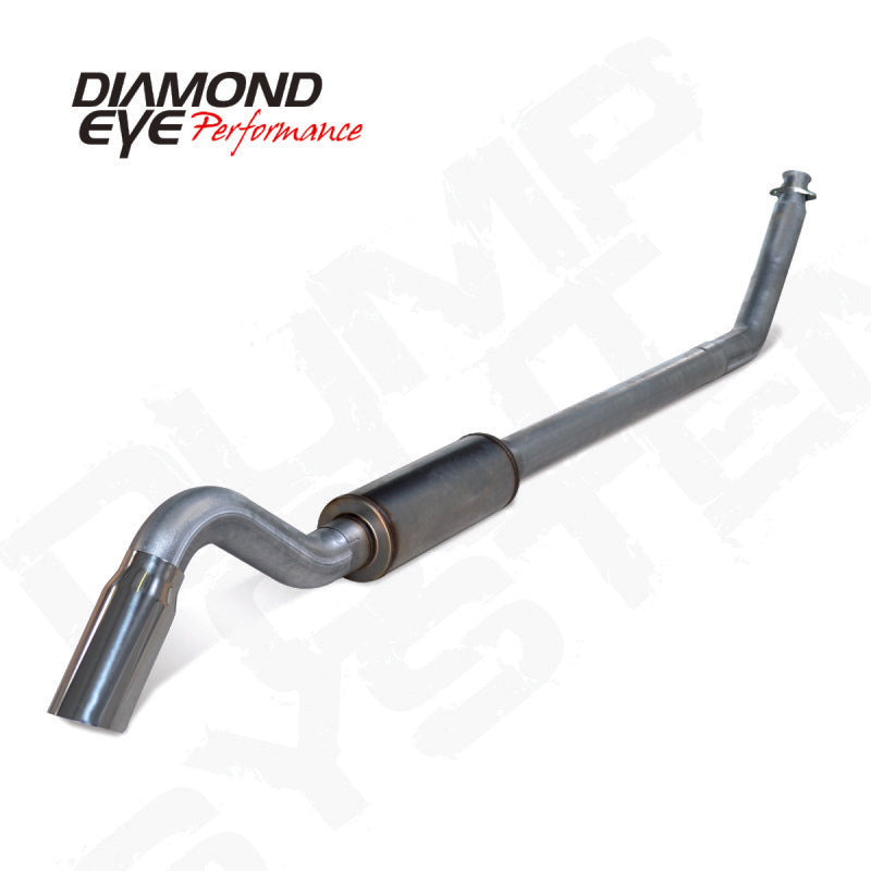 Diamond Eye 4in SS TURBO BACK SGL DUMP OUT 98.5-02 DODGE INCLUDING TIP Diamond Eye Performance