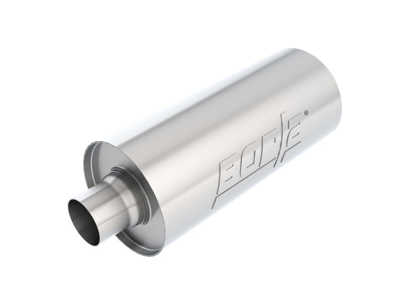 Borla Universal Performance 2.5in Inlet/Outlet Stainless Racing Muffler - eliteracefab.com