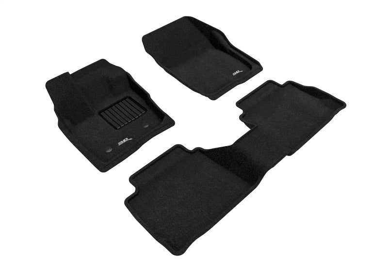 3D Maxpider L1FR10904709 17-20 Ford Fusion Elegant 1st 2nd Row - Floor Mat Set (Black)