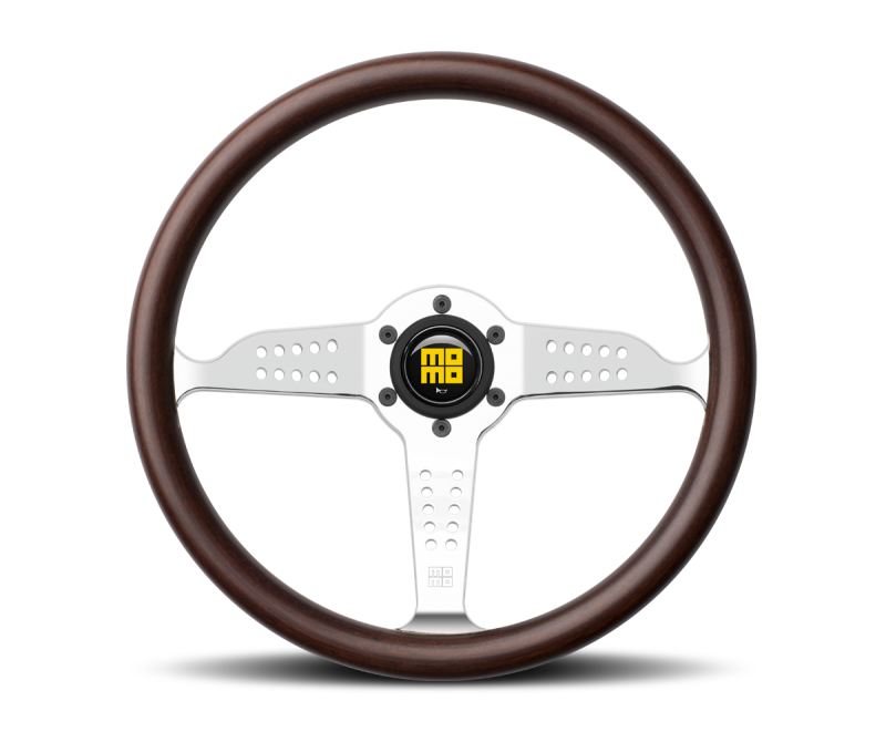 Momo Super Grand Prix Steering Wheel 350 mm - Mahogany Wood/Pol Spokes - eliteracefab.com