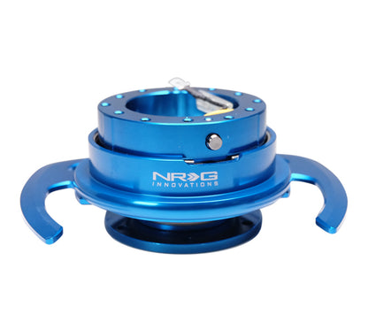 NRG Quick Release Gen 4.0 Blue Body Blue Ring with Handles - eliteracefab.com