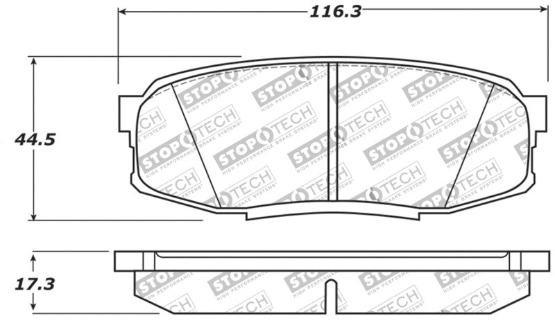 STOPTECH 13-18 TOYOTA LAND CRUISER PERFORMANCE REAR BRAKE PADS, 309.13040 - eliteracefab.com