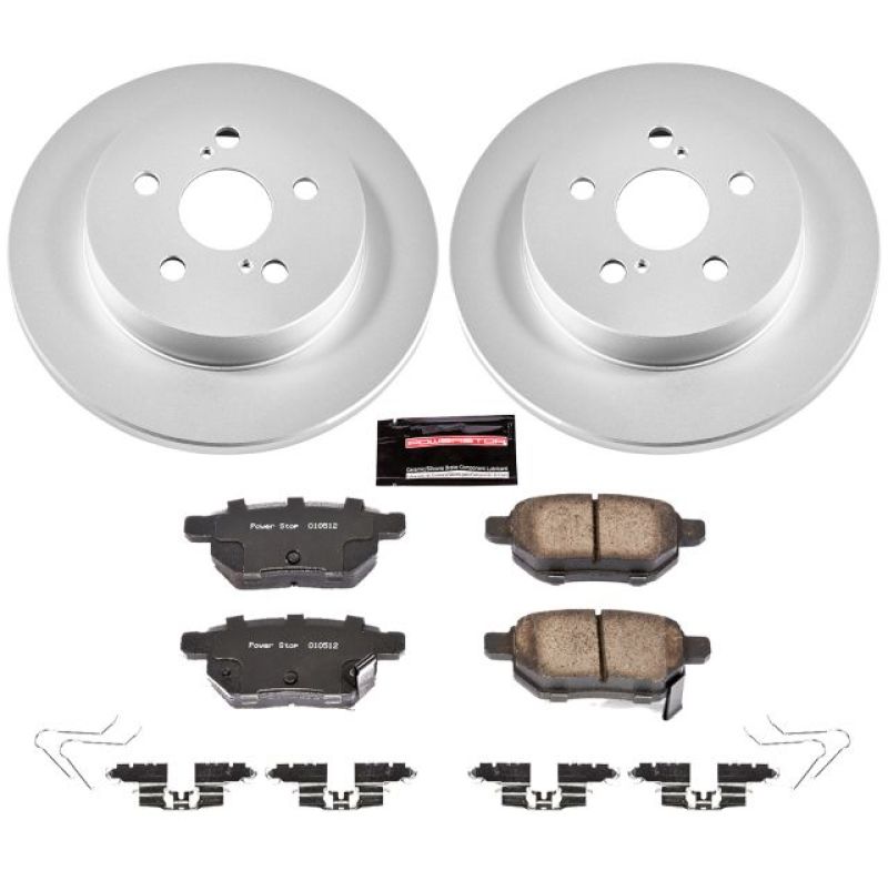 Power Stop 11-17 Lexus CT200h Rear Z17 Evolution Geomet Coated Brake Kit - eliteracefab.com