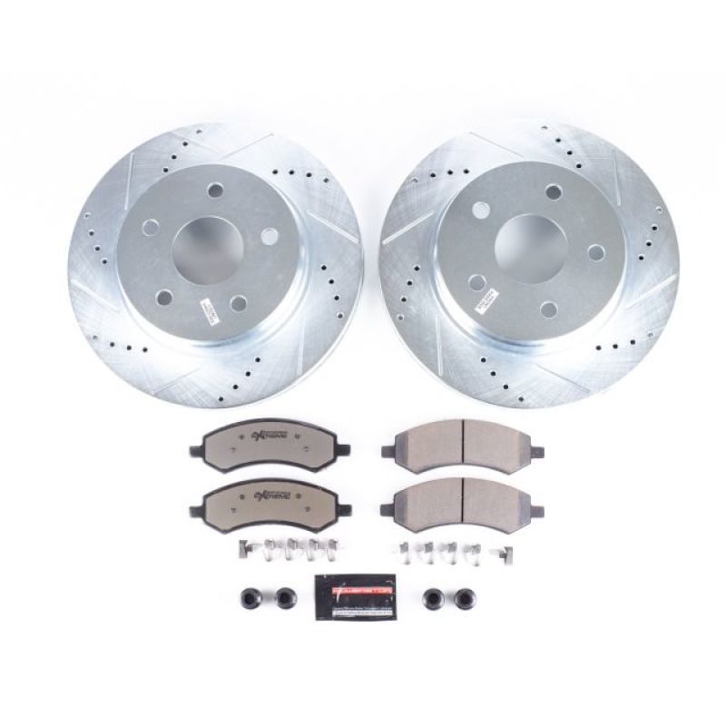 Power Stop 07-09 Chrysler Aspen Front Z36 Truck & Tow Brake Kit - eliteracefab.com