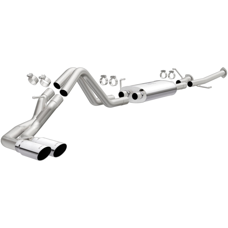 MagnaFlow 14 Toyota Tundra V8 4.6L/5.7L Stainless C/b Exhaust Dual same side pass. rear tire - eliteracefab.com