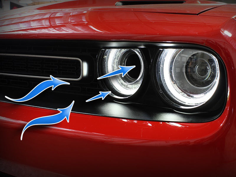 aFe Momentum GT Dynamic Air Scoop Dodge Challenger 15-20 - Red - eliteracefab.com