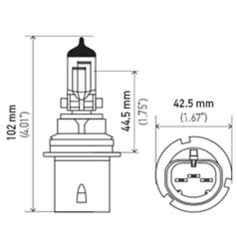 Hella Bulb 9004/HB1 12V 65/45W P29T T4.6