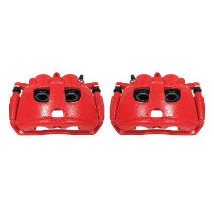 Power Stop 09-10 Dodge Ram 2500 Rear Red Calipers w/Brackets - Pair - eliteracefab.com