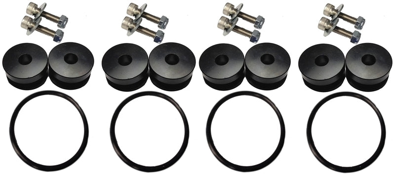 Torque Solution Billet Bumper Quick Release Kit Combo (Black): Universal - eliteracefab.com