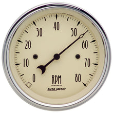 Load image into Gallery viewer, Autometer 3-3/8in. Antique Beige 8K RPM In-Dash Tachometer Gauge