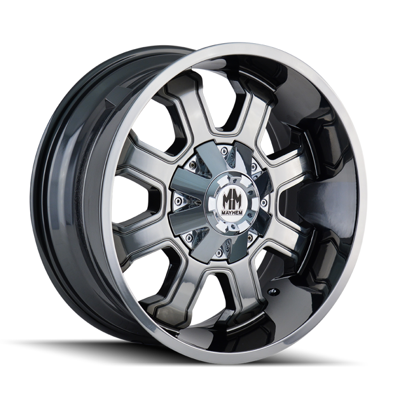 Mayhem 8103 Fierce 20x9 / 6x135 BP / 0mm Offset / 106mm Hub Chrome Wheel