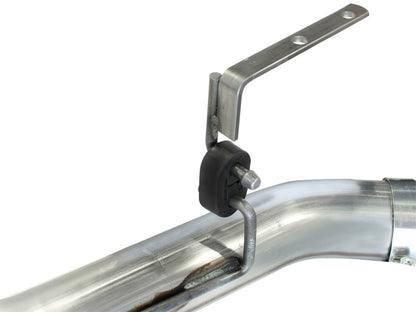 aFe MachForce XP Exhaust 4inch DP-Back All SS 2011-14 GM Diesel Trucks V8-6.6L LML Polished aFe