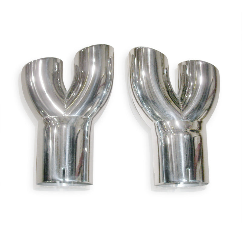 Stainless Works 2010+ Camaro Y-Tips for factory ground effects Stainless Works
