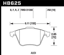 Load image into Gallery viewer, Hawk 2001-2010 Audi S3 European HPS 5.0 Front Brake Pads - eliteracefab.com