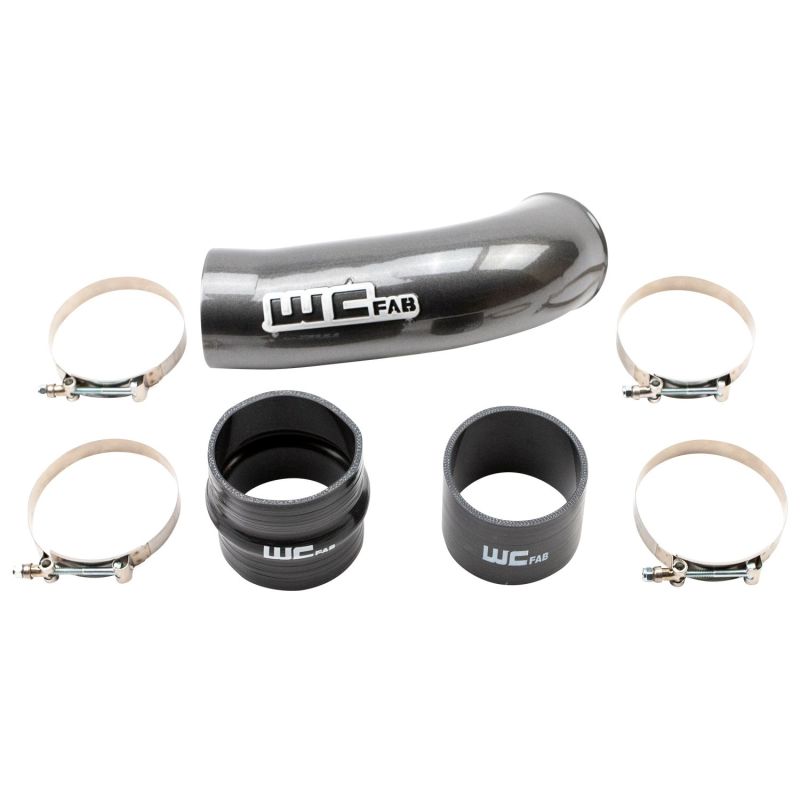 Wehrli 2020-2024 Chevrolet 6.6L L5P Duramax 4in Intake Pipe (Use w/OEM Air Box) - WCFab Grey