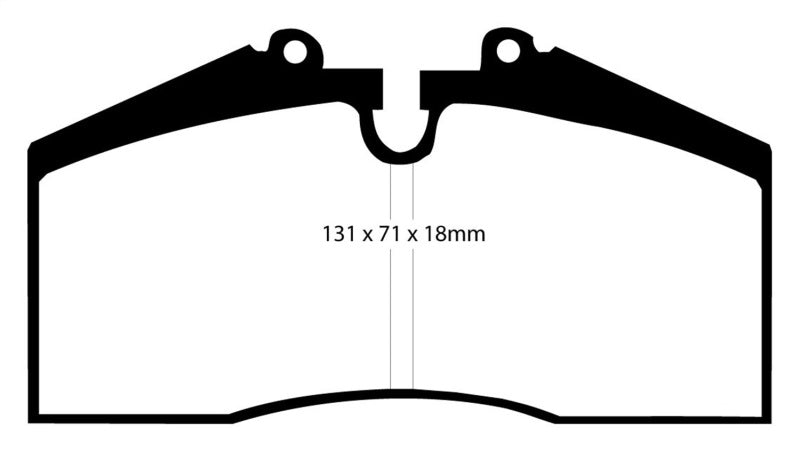 EBC 96-98 Porsche 911 (993) 3.6 Carrera 4S Yellowstuff Rear Brake Pads - eliteracefab.com