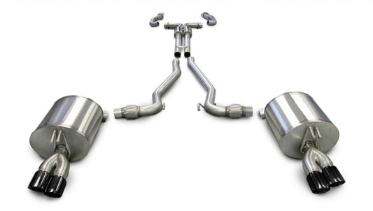 Corsa 08-09 Pontiac G8 GXP 6.0L V8 Sport Cat-Back w/ Dual 3in Black Tips CORSA Performance