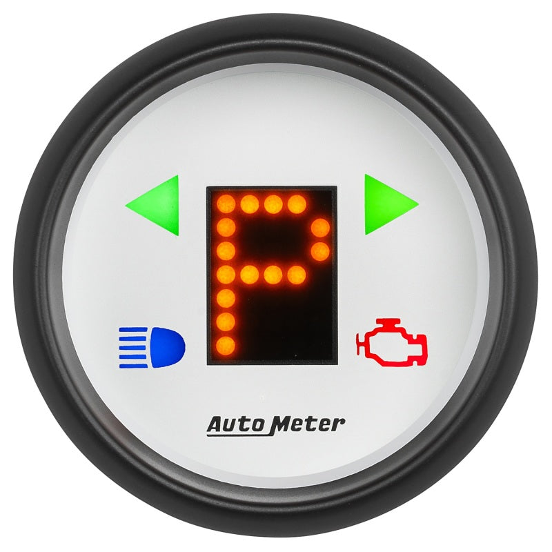 Autometer Phantom 2-1/16in (P/R/N/D/L/OD/O/5/4/3/2/1) Digital Gear Position Gauge 5759