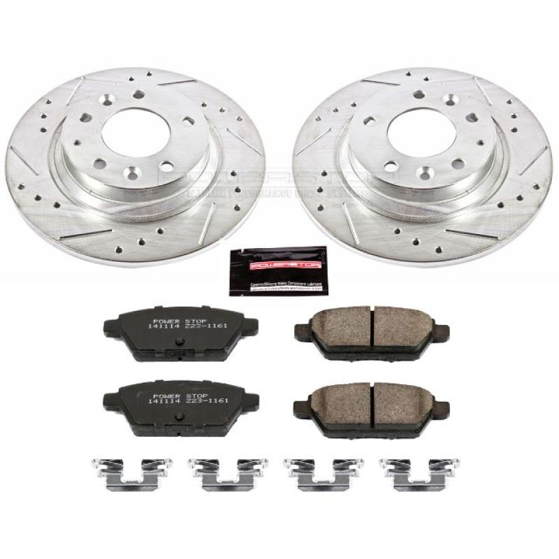 Power Stop 06-12 Ford Fusion Rear Z23 Evolution Sport Brake Kit - eliteracefab.com