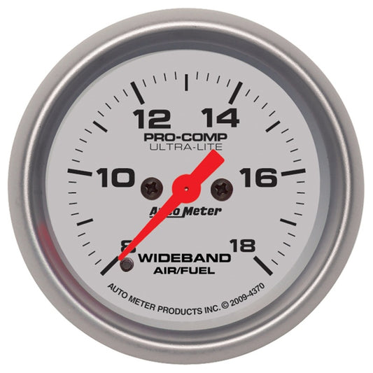 Autometer Ultra-Lite 52mm Wideband Air/Fuel Gauge Analog Stepper Motor 4370