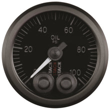 Load image into Gallery viewer, Autometer Stack Instruments Pro Control 52mm 0-100 PSI Oil Pressure Gauge - Black (1/8in NPTF Male).