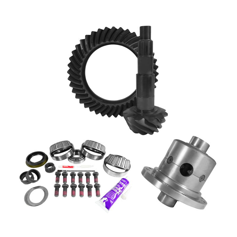 Yukon 11.5in AAM 4.11 Rear Ring & Pinion Install Kit Positraction 4.375in OD Pinion Bearing Yukon Gear & Axle