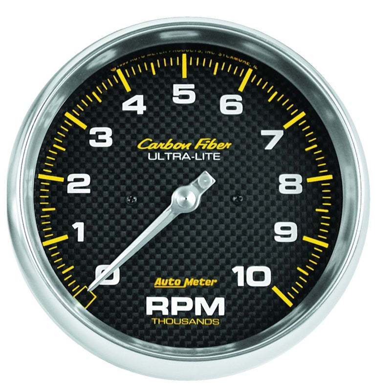Autometer Carbon Fiber Series 5-inch 10000 RPM Tachometer 4898