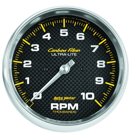 Autometer Carbon Fiber Series 5-inch 10000 RPM Tachometer 4898