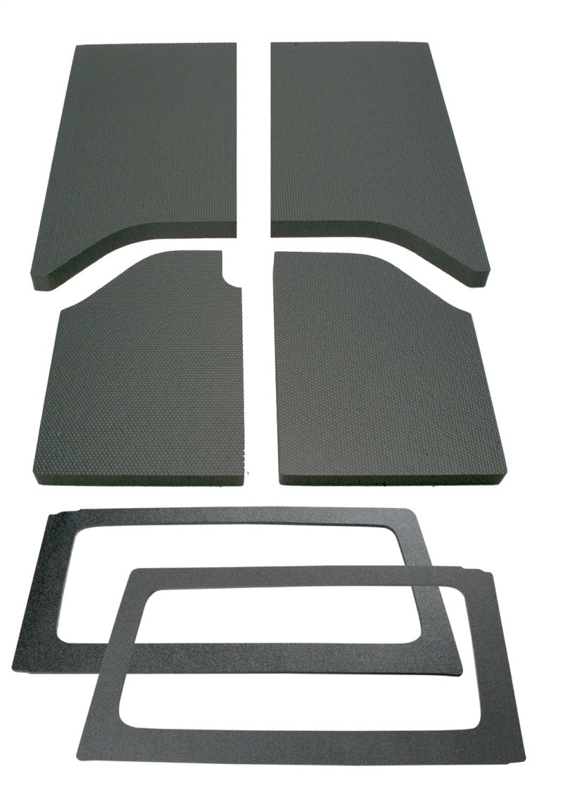 DEI 11-18 Jeep Wrangler JK 2-Door Boom Mat Complete Headliner Kit - 6 Piece - Gray DEI