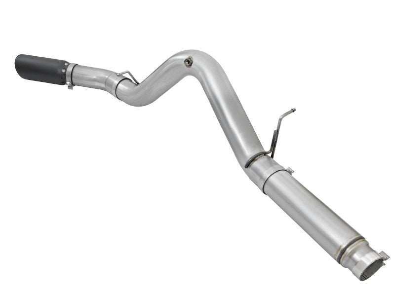 aFe Atlas Exhaust 5in DPF-Back Aluminized Steel w/ Black Tips 16-17 GM Diesel Truck V8-6.6L (td) aFe