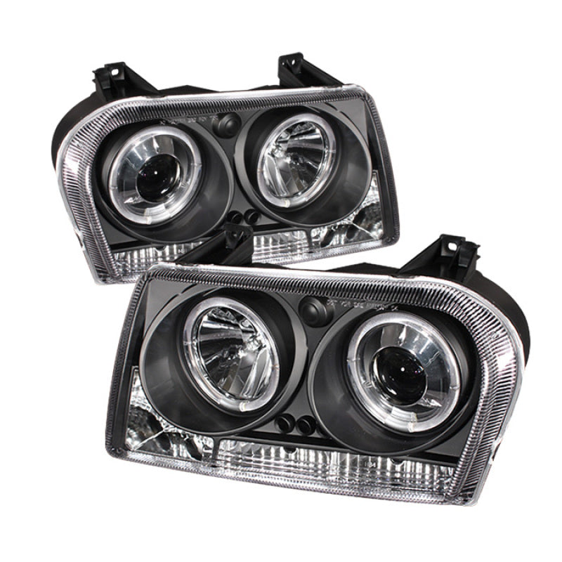 Spyder Chrysler 300 05-08 Projector Headlights LED Halo LED Blk (Not Included) PRO-YD-C305-HL-BK - eliteracefab.com