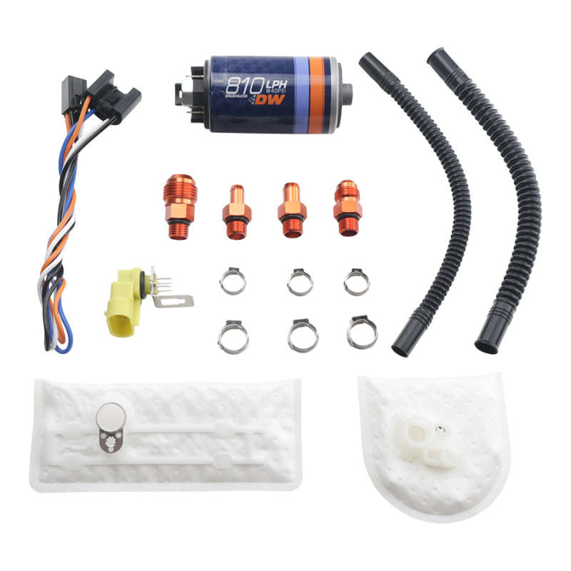 Deatschwerks DW810 Brushless Series 810lph In-Tank Brushless Fuel Pump w/ 9-1002 Install kit DeatschWerks