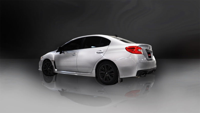 Corsa 2015 Subaru WRX Cat Back Exhaust, Black Quad 3.5in Tips *Sport* - eliteracefab.com