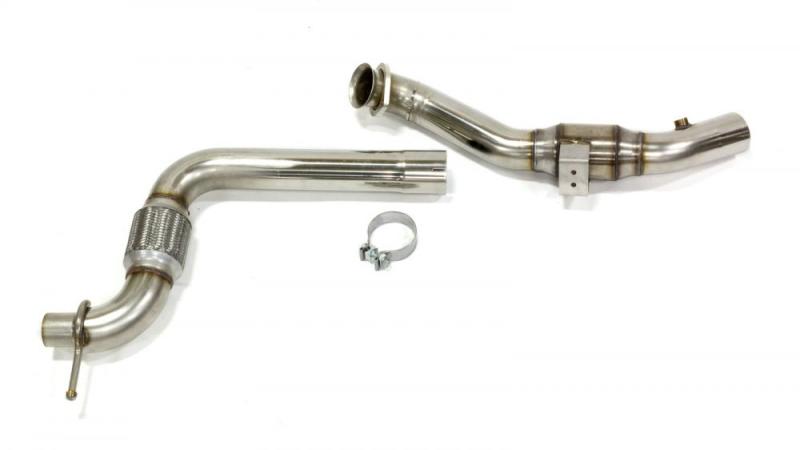 Kooks 15-17 Ford Mustang 2.3L EcoBoost 3in x 2.25in SS GREEN Catted OEM Downpipe Kooks Headers