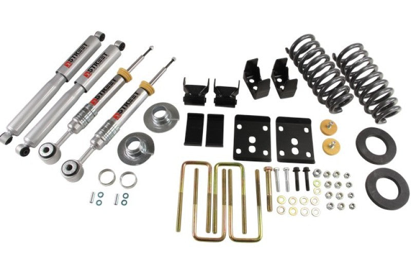 Belltech 09-13 Ford F150 Ext/Quad Cabs 2WD Lowering Kit w/SP Shocks 2 or 3in F/5.5in R Drop Belltech