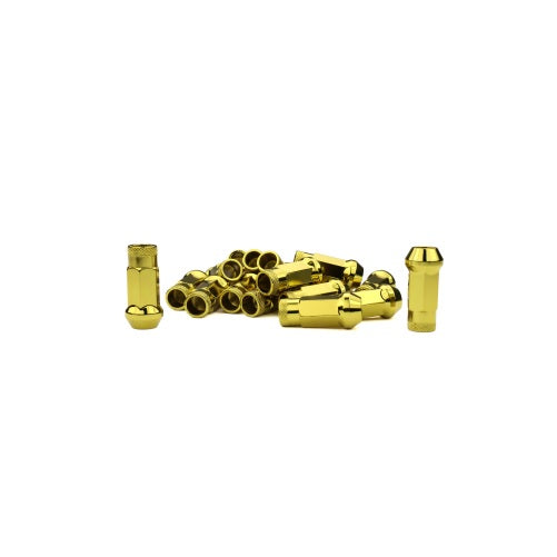 WHEEL MATE MUTEKI SR48 OPEN END LUG NUTS – GOLD CHROME 12×1.25 48MM - eliteracefab.com