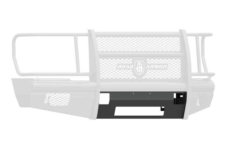 Road Armor 08-10 Ford F-250 Vaquero Front Non-Winch Plate - Tex Blk Road Armor