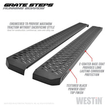 Load image into Gallery viewer, Westin Grate Steps Running Boards 68 in - Textured Black - eliteracefab.com