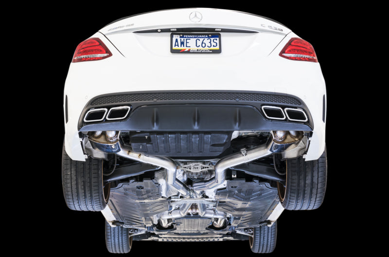 AWE Tuning Mercedes-Benz W205 AMG C63/S Coupe SwitchPath Exhaust System - for Non-DPE Cars AWE Tuning
