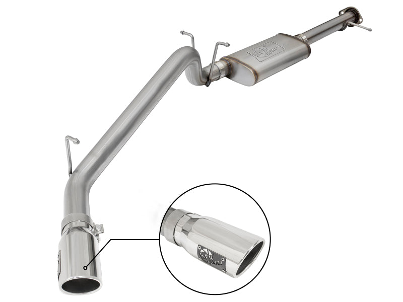 aFe MACH Force-Xp 3.0in 304 SS Cat-Back Exhaust w/ Polished Tip 17-18 GM Colorado/Canyon aFe