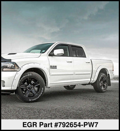 EGR 09+ Dodge Ram LD Bolt-On Look Color Match Fender Flares - Set - Bright White - eliteracefab.com