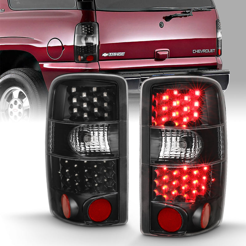 ANZO 2000-2006 Chevrolet TahOE Led Taillights Black/Clear - eliteracefab.com