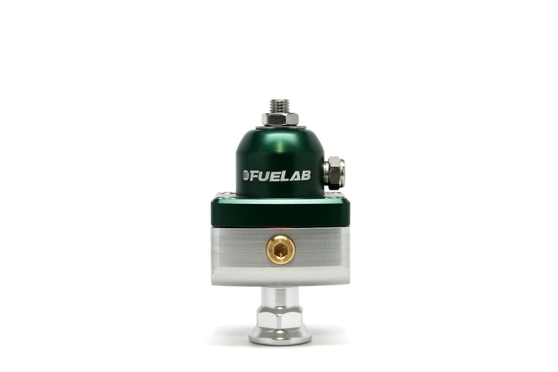 Fuelab 575 Carb Adjustable Mini FPR Blocking 1-3 PSI (1) -6AN In (2) -6AN Out - Green