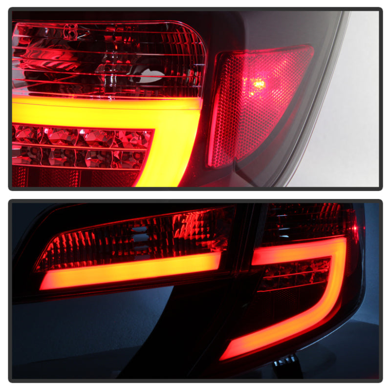 Spyder Toyota Camry 12-14 Light Bar LED Tail Lights Black ALT-YD-TC12-LBLED-BK - eliteracefab.com