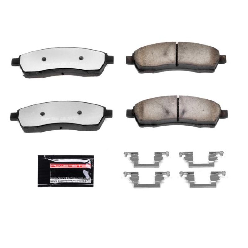Power Stop 00-05 Ford Excursion Rear Z36 Truck & Tow Brake Pads w/Hardware - eliteracefab.com