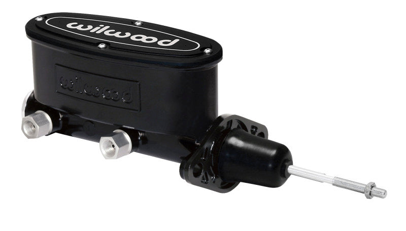 Wilwood High Volume Tandem Master Cylinder - 7/8in Bore Black-W/Pushrod Wilwood