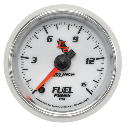 AutoMeter Gauge Fuel Pressure 2-1/16in. 15PSI Digital Stepper Motor C2 7162