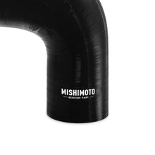 Load image into Gallery viewer, Mishimoto Silicone Reducer Coupler 90 Degree 2.5in to 3in - Black - eliteracefab.com