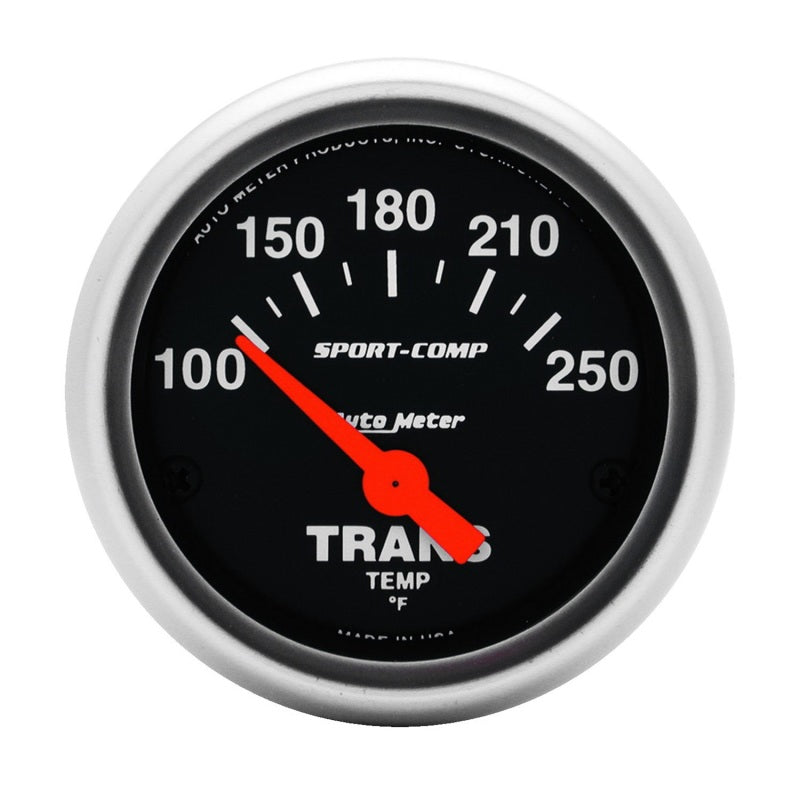 Autometer Sport Comp 100-250 F Trans Temp Gauge.