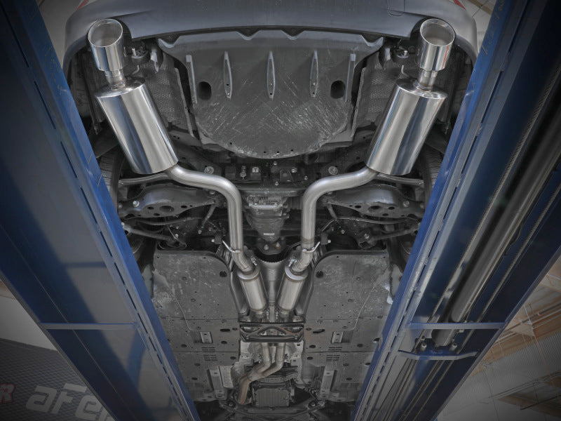 aFe POWER Takeda 16-17 Lexus IS200t L4-2.0L (t) 2.5in-3in 304 SS CB Exhaust w/ Black Tips aFe